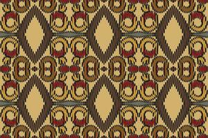 barroco modelo sin costura pañuelo impresión seda motivo bordado, ikat bordado vector diseño para impresión indonesio batik motivo bordado nativo americano kurta Mughal diseño