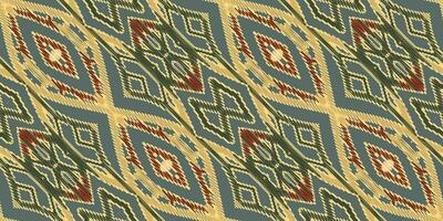 motivo folklore modelo sin costura Mughal arquitectura motivo bordado, ikat bordado vector diseño para impresión textura tela sari sari alfombra. kurta vector patola sari