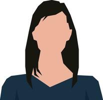 Casual Business Woman vector blank profile photos