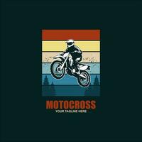 Off Road Adventure Motocross sport theme vector