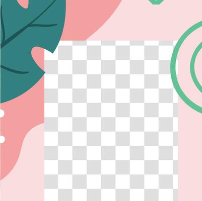 Floral post. Garden flora social media post template