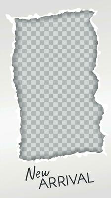 Torn paper story. Paper scraps new arrival social media story template