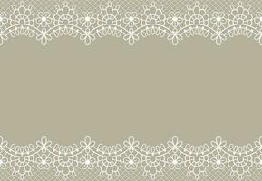 Lace background. Luxury floral lace borders ornate design element with place for text. Wedding, birthday or certificate vector texture