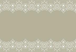 Lace background. Luxury floral lace borders ornate design element with place for text. Wedding, birthday or certificate vector texture