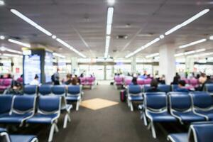 Passenger seat in terminal airport photo