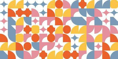 vector of naive playful abstract forms. Geometric posters in a fashionable retro-brutalist style.