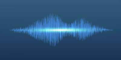 Vector Abstract sound wave. Background music.