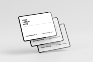 Tablet mockup design with minimalist shadow background psd
