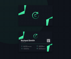 minimul clean business card template Design psd