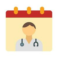 Doctor Visit Day Vector Flat Icon For Personal And Commercial Use.