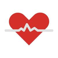 Heartbeat Vector Flat Icon For Personal And Commercial Use.