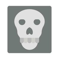 Skull X-ray Vector Flat Icon For Personal And Commercial Use.