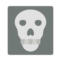 Skull X-ray Vector Flat Icon For Personal And Commercial Use.