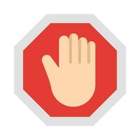 Stop Vector Flat Icon For Personal And Commercial Use.