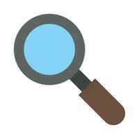 Magnifying Glass Vector Flat Icon For Personal And Commercial Use.