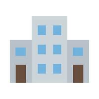 Office Building Vector Flat Icon For Personal And Commercial Use.