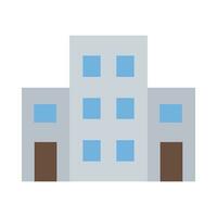 Office Building Vector Flat Icon For Personal And Commercial Use.