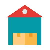 Warehouse Vector Flat Icon For Personal And Commercial Use.