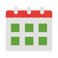 calendario vector plano icono para personal y comercial usar.