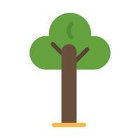 árbol vector plano icono para personal y comercial usar.