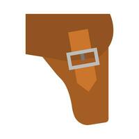 Pistol Holster Vector Flat Icon For Personal And Commercial Use.