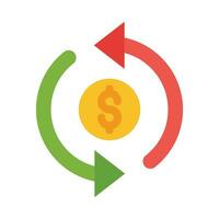 Refund Vector Flat Icon For Personal And Commercial Use.