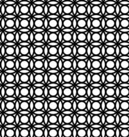 Vector abstract geometric figure in the form of a black lattice of circles on a white background