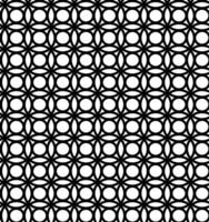 Vector abstract geometric figure in the form of a black lattice of circles on a white background