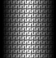 Abstract vector pattern in the form of a geometric pattern on a gray metallic background