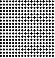 Vector seamless geometric texture in the form of black circles and quadrangles on a white background