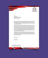 Professional corporate company business colorful letterhead template design with a4 size stationary item modern letterhead. vector