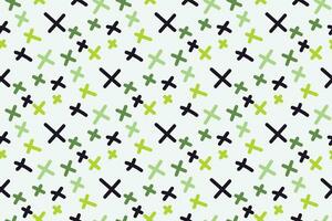 Fun seamless pattern. Creative abstract style art background for children. Trendy texture design with basic shapes. Simple childish doodle wallpaper print vector