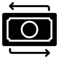 cash flow glyph icon vector