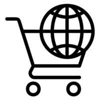 ecommerce line icon vector