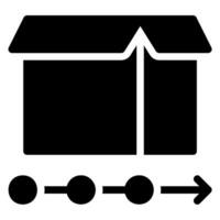 logistics glyph icon vector