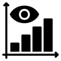 vision glyph icon vector