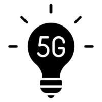 5G Innovation icon line vector illustration