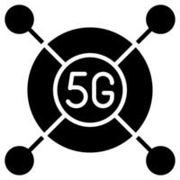 5G Coverage icon line vector illustration