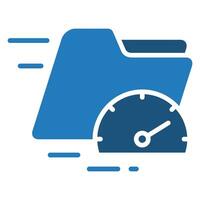 High-Speed Data icon line vector illustration