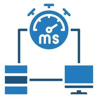 Low Latency icon line vector illustration