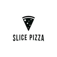 Slice pizza logo design idea vector