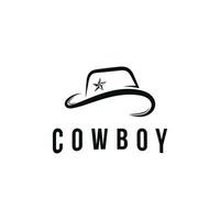 cowboy hat logo design idea vector