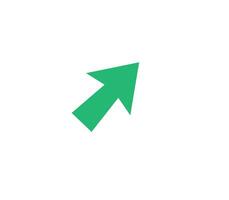 arrow green symbol icon vector