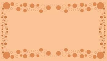 a frame with circles on it vector