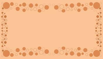 a frame with circles on it vector