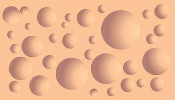 a pattern of circles on a peach background vector