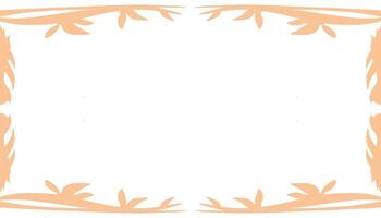 a square frame with orange leaves on it vector