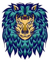 Illustration of a lion's head. Perfect for stickers, logos, icons, poster elements, banners, clothes, hats. vector