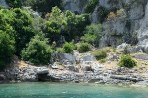 el restos de el ciudad de mira, kekova foto