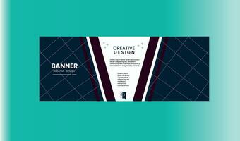 Professional business banner template layout design vector